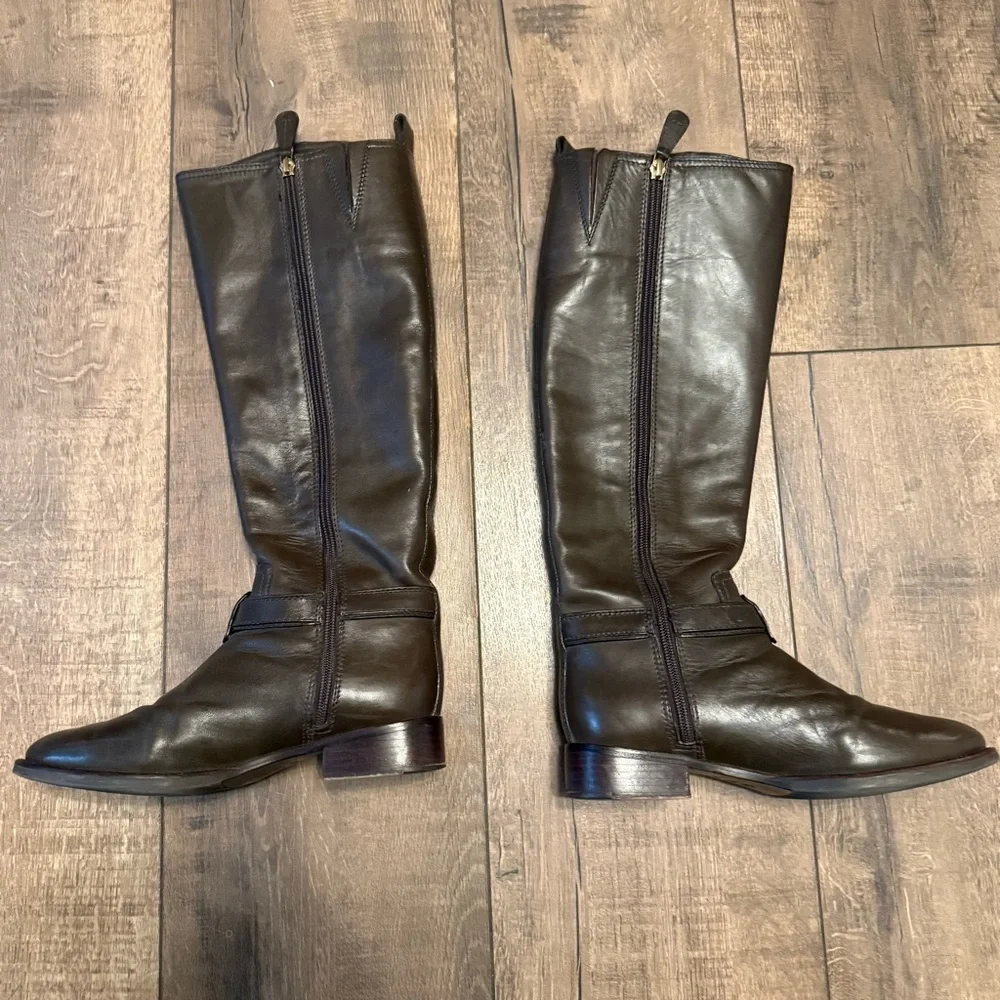 Tory Burch Bristol Brown Riding Boots